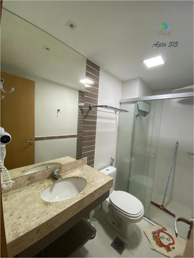 Flat Park Veredas com Vista Piscina Frigobar e Fogão Rio Quente Exterior foto