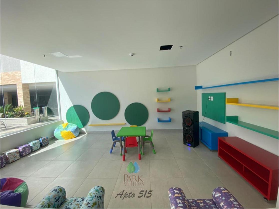 Flat Park Veredas com Vista Piscina Frigobar e Fogão Rio Quente Exterior foto